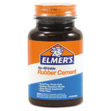 Elmer's® Rubber Cement With Brush Applicator, 4 Oz, Dries Clear freeshipping - TVN Wholesale 
