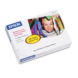 Epson® Premium Photo Paper, 10.4 Mil, 4 X 6, High-gloss White, 100-pack freeshipping - TVN Wholesale 