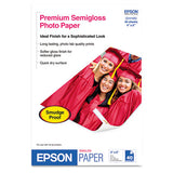 Epson® Premium Semigloss Photo Paper, 7 Mil, 4 X 6, Semi-gloss White, 40-pack freeshipping - TVN Wholesale 