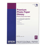 Epson® Premium Photo Paper, 10.4 Mil, 17 X 22, High-gloss White, 25-pack freeshipping - TVN Wholesale 