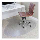 ES Robbins® Everlife Chair Mats For Medium Pile Carpet With Lip, 45 X 53, Clear freeshipping - TVN Wholesale 