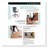 ES Robbins® Everlife Workstation Chair Mat For Hard Floors, With Lip, 66 X 60, Clear freeshipping - TVN Wholesale 