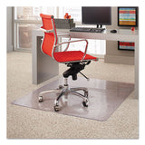 ES Robbins® Dimensions Chair Mat For Carpet, 45 X 53 With Lip, Clear freeshipping - TVN Wholesale 