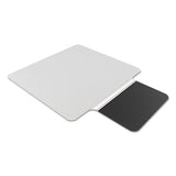 ES Robbins® Sit Or Stand Mat For Carpet Or Hard Floors, 36 X 53 With Lip, Clear-black freeshipping - TVN Wholesale 