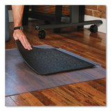 ES Robbins® Sit Or Stand Mat For Carpet Or Hard Floors, 36 X 53 With Lip, Clear-black freeshipping - TVN Wholesale 