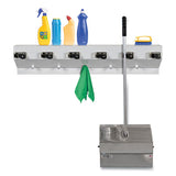 Ex-Cell The Clincher Mop And Broom Holder, 34"w X 5 1-2"d X 7 1-2"h, White Gloss, Each freeshipping - TVN Wholesale 