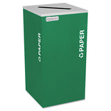 Ex-Cell Kaleidoscope Collection Paper-recycling Receptacle, 24 Gal, Emerald Green freeshipping - TVN Wholesale 