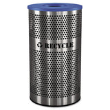 Ex-Cell Stainless Steel Recycle Receptacle, 33 Gal, Stainless Steel freeshipping - TVN Wholesale 