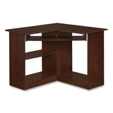 Easy 2 Go Corner Desk, 35.38 X 35.38 X 28.88, Resort Cherry freeshipping - TVN Wholesale 