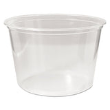 Fabri-Kal® Microwavable Deli Containers, 16 Oz, 4.6" Diameter X 3"h, Clear, 500-carton freeshipping - TVN Wholesale 