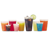 Rk Ribbed Cold Drink Cups, 7 Oz, Clear, 100 Bag, 25 Bags-carton