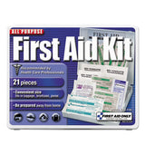 First Aid Only™ All-purpose First Aid Kit, 21 Pieces, 4.75 X 3, Plastic Case freeshipping - TVN Wholesale 