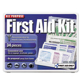 First Aid Only™ All-purpose First Aid Kit, 34 Pieces, 3.74 X 4.75, 34 Pieces, Plastic Case freeshipping - TVN Wholesale 