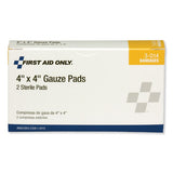 First Aid Only™ Gauze Pads, Sterile, 4 X 4, 2-box freeshipping - TVN Wholesale 