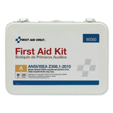 First Aid Only™ Ansi Class A 25 Person Bulk First Aid Kit For 25 People, 89 Pieces, Metal Case freeshipping - TVN Wholesale 