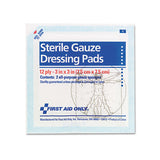 First Aid Only™ Smartcompliance Gauze Pads, Sterile, 12-ply, 3 X 3, 5 Dual-pads-pack freeshipping - TVN Wholesale 