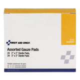 Gauze Pads, Sterile, Assorted, 2 X 2; 3 X 3, 48-box