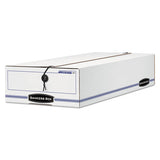 Bankers Box® Liberty Check And Form Boxes, 6.25" X 24" X 4.5", White-blue, 12-carton freeshipping - TVN Wholesale 
