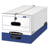 Bankers Box® Liberty Heavy-duty Strength Storage Boxes, Letter Files, 12.25" X 24.13" X 10.75", White-blue, 4-carton freeshipping - TVN Wholesale 
