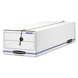 Bankers Box® Liberty Check And Form Boxes, 9" X 24.25" X 7.5", White-blue, 12-carton freeshipping - TVN Wholesale 