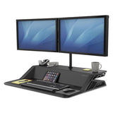 Fellowes® Lotus Sit-stands Workstation, 32.75" X 24.25" X 5.5" To 22.5", White freeshipping - TVN Wholesale 