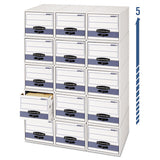 Bankers Box® Stor-drawer Steel Plus Extra Space-savings Storage Drawers, Letter Files, 10.5" X 25.25" X 6.5", White-blue, 12-carton freeshipping - TVN Wholesale 
