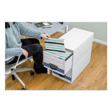 Bankers Box® Stor-drawer Steel Plus Extra Space-savings Storage Drawers, Legal Files, 17" X 25.5" X 11.5", White-blue, 6-carton freeshipping - TVN Wholesale 