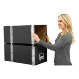 Bankers Box® Staxonsteel Maximum Space-saving Storage Drawers, Legal Files, 17" X 25.5" X 11.13", Black, 6-carton freeshipping - TVN Wholesale 