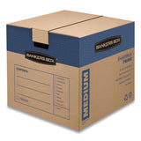 Bankers Box® Smoothmove Prime Moving-storage Boxes, Medium, Regular Slotted Container (rsc), 18" X 18" X 16", Brown Kraft-blue, 8-carton freeshipping - TVN Wholesale 