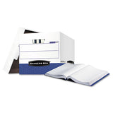 Bankers Box® Data-pak Storage Boxes, Letter Files, 13.75" X 17.75" X 13", White-blue, 12-carton freeshipping - TVN Wholesale 