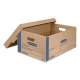 Bankers Box® Smoothmove Prime Moving And Storage Boxes, Large, Half Slotted Container (hsc), 24" X 15" X 10", Brown Kraft-blue, 8-carton freeshipping - TVN Wholesale 