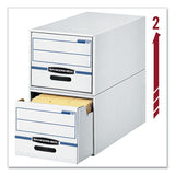 Bankers Box® Stor-drawer Basic Space-savings Storage Drawers, Legal Files, 16.75" X 19.5" X 11.5", White-blue, 6-carton freeshipping - TVN Wholesale 