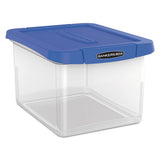 Bankers Box® Heavy Duty Plastic File Storage, Letter-legal Files, 14" X 17.38" X 10.5", Clear-blue freeshipping - TVN Wholesale 