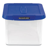 Bankers Box® Heavy Duty Plastic File Storage, Letter-legal Files, 14" X 17.38" X 10.5", Clear-blue freeshipping - TVN Wholesale 