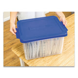 Bankers Box® Heavy Duty Plastic File Storage, Letter-legal Files, 14" X 17.38" X 10.5", Clear-blue, 2-pack freeshipping - TVN Wholesale 