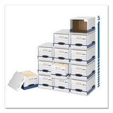 Bankers Box® File-cube Box Shell, Legal-letter, 23.75 X 19.75, White-blue, 6-carton freeshipping - TVN Wholesale 