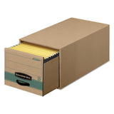 Bankers Box® Stor-drawer Steel Plus Extra Space-savings Storage Drawers, Letter Files, 14" X 25.5" X 11.5", Kraft-green, 6-carton freeshipping - TVN Wholesale 