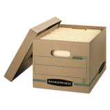 Bankers Box® Stor-file Basic-duty Storage Boxes, Letter-legal Files, 12.5" X 16.25" X 10.5", Kraft-green, 12-carton freeshipping - TVN Wholesale 