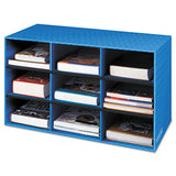 Bankers Box® Classroom Literature Sorter, 9 Compartments, 28 1-4 X 13 X 16, Blue freeshipping - TVN Wholesale 