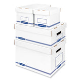 Bankers Box® Organizer Storage Boxes, Medium, 8.25" X 12.88" X 6.5", White-blue, 12-carton freeshipping - TVN Wholesale 