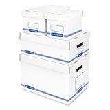 Bankers Box® Organizer Storage Boxes, X-large, 12.75" X 16.5" X 10.5", White-blue, 12-carton freeshipping - TVN Wholesale 