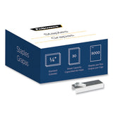 Fellowes® Standard 0.25" Full Strip Staples, 0.25" Leg, 0.5" Crown, Steel, 5,000-pack freeshipping - TVN Wholesale 