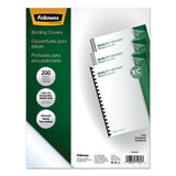 Fellowes® Crystals Presentation Covers With Square Corners, 11 X 8 1-2, Clear, 200-pack freeshipping - TVN Wholesale 