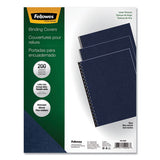 Fellowes® Linen Texture Binding System Covers, 11 X 8-1-2, Navy, 200-pack freeshipping - TVN Wholesale 