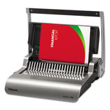 Fellowes® Quasar 500 Electric Comb Binding System, 500 Sheets, 16.88 X 15.38 X 5.13, Metallic Gray freeshipping - TVN Wholesale 