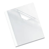 Fellowes® Thermal Binding System Covers, 60-sheet Cap, 11 X 8.5, Clear-white, 10-pack freeshipping - TVN Wholesale 