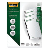 Fellowes® Futura Binding System Covers, Square Corners, 11 X 8 1-2, Frost Lined, 25-pack freeshipping - TVN Wholesale 