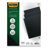 Fellowes® Futura Binding System Covers, Square Corners, 11 X 8 1-2, Black, 25-pack freeshipping - TVN Wholesale 