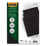 Fellowes® Executive Leather-like Presentation Cover, Square, 11 X 8.5, Black, 200-pk freeshipping - TVN Wholesale 
