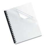 Fellowes® Crystals Presentation Covers With Round Corners, 11 1-4 X 8 3-4, Clear, 25-pack freeshipping - TVN Wholesale 